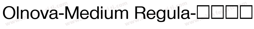 Olnova-Medium Regula字体转换